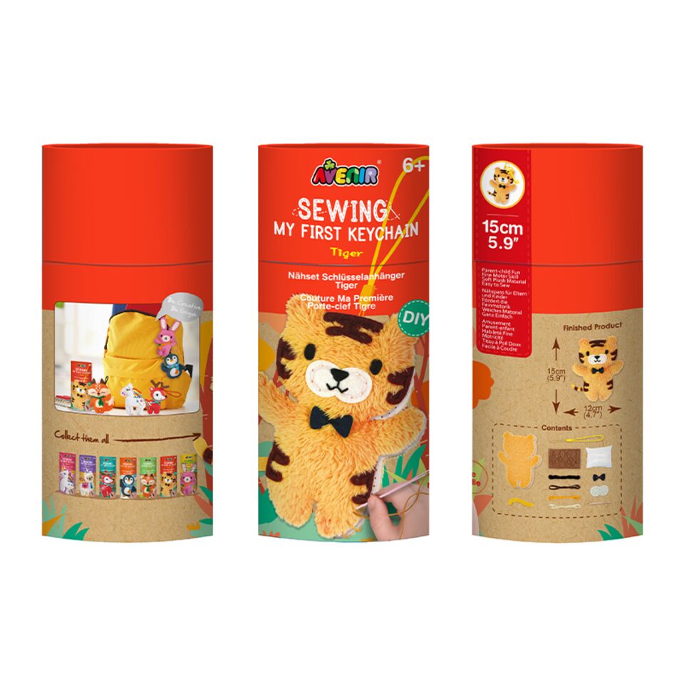 DIY Sewing Keychain - Tiger